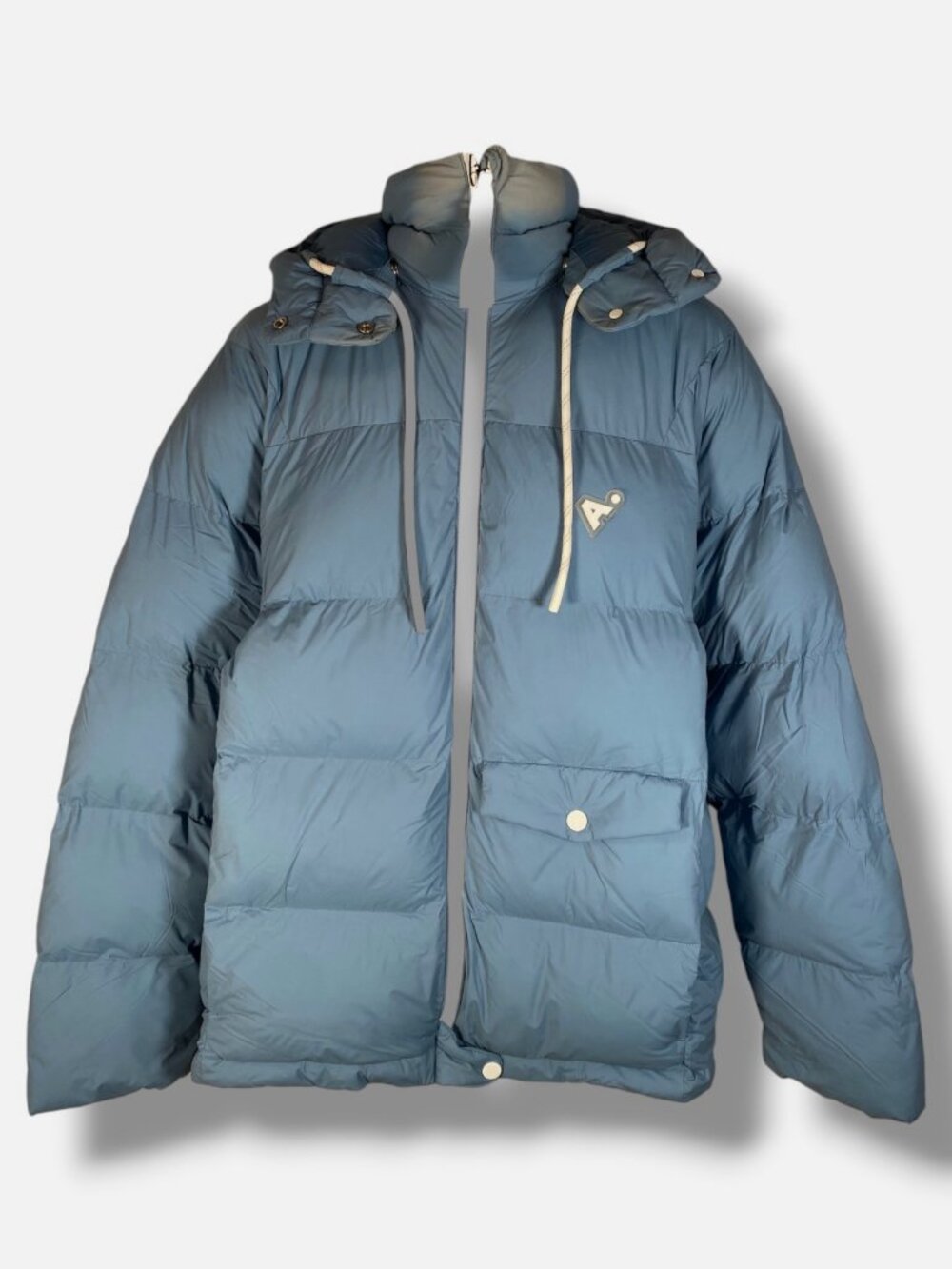 The Arrivals Men's Blue Turbo Hooded Puffer Jacket Size XL